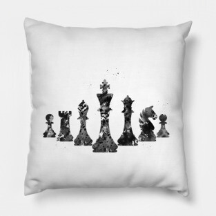 Chess pieces Pillow
