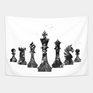 Chess pieces Tapestry