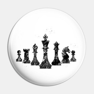Chess pieces Pin