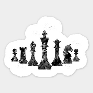 Chess pieces Sticker