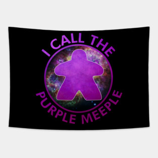 I Call the Purple Meeple Tapestry