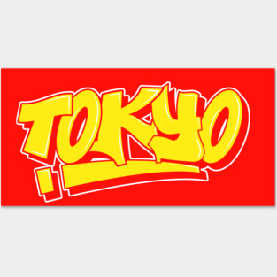 Tokyo Graffiti Art Posters and Art