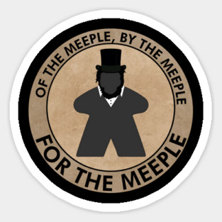 Gaming Abe Lincoln - For the Meeple Sticker