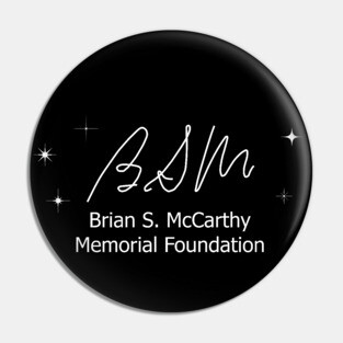 BSM Foundation White Logo Pin