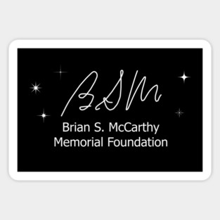 BSM Foundation White Logo Sticker