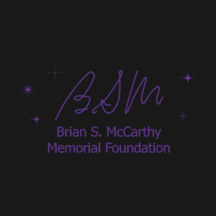 BSM Foundation Purple on Black T-Shirt