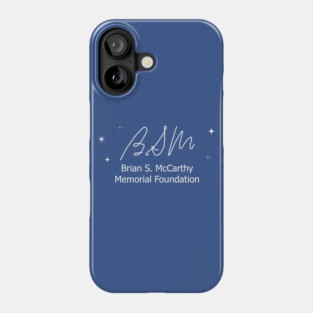 BSM Foundation White Logo on Navy Blue Phone Case
