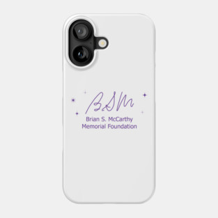 BSM Foundation Logo Purple on White Phone Case