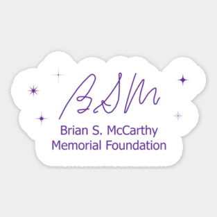 BSM Foundation Logo Purple on White Sticker
