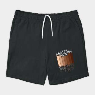 Melanin Poppin African American Queen Shorts