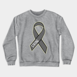 Brain Cancer Strong Crewneck Sweatshirt