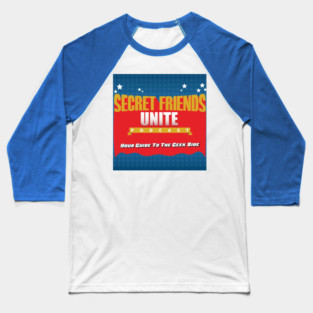 Secret Friends Unite Logo Baseball T-Shirt