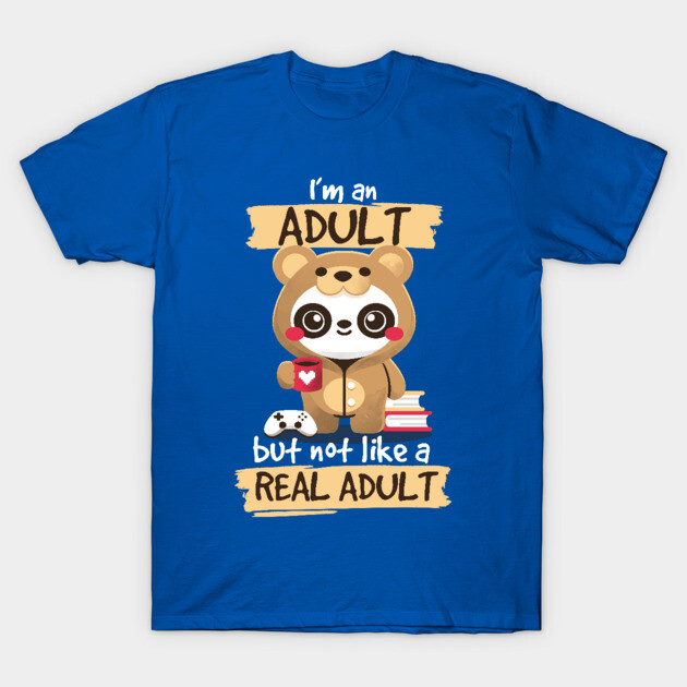 Adult panda bear T-Shirt by NemiMakeit