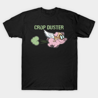 crop dusting flying pig T-Shirt