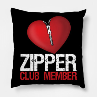 Heart Surgery Patient - Zipper Club Member Funny Gift Pillow