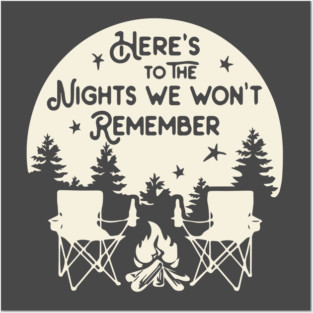 camping nights Posters and Art