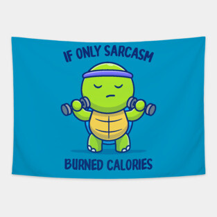 Burning Calories Tapestry