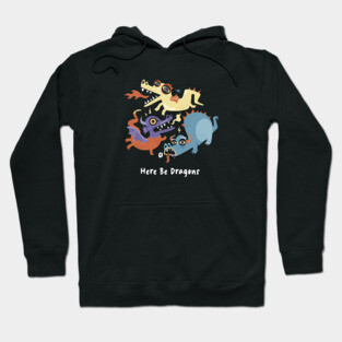 Here be Dragons - Programming Hoodie