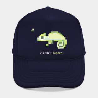CSS 8-bit Chameleon - Programming Hat