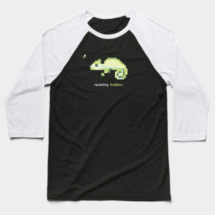 CSS 8-bit Chameleon - Programming Baseball T-Shirt
