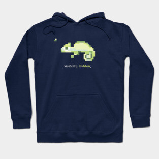 CSS 8-bit Chameleon - Programming Hoodie