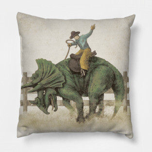 Dino Rodeo Pillow