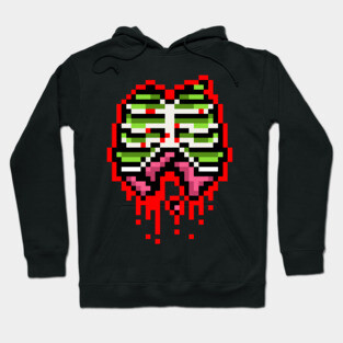 Zombie Pixel Guts Hoodie