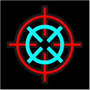 On target symbol Posters and Art