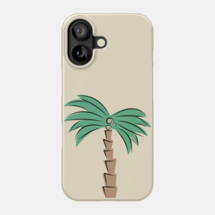 abstract palm tree Phone Case