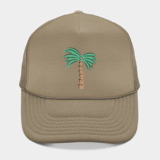 abstract palm tree Hat