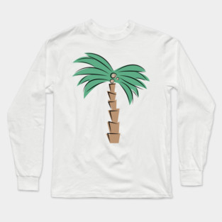 abstract palm tree Long Sleeve T-Shirt