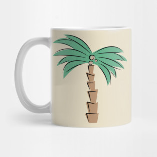 abstract palm tree Mug