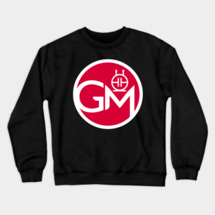 Growler Media Logo Round Red Crewneck Sweatshirt