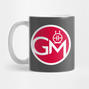 Growler Media Logo Round Red Mug