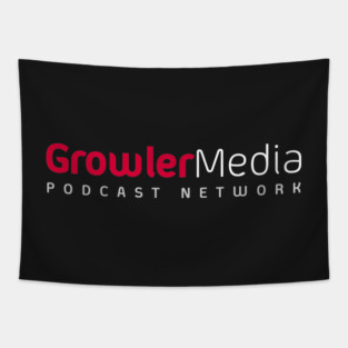 Growler Media Logo Text Tapestry