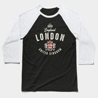 London England United Kingdom Baseball T-Shirt