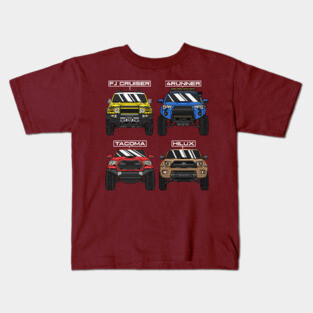 Toyota 4x4 Off-Road Trucks Kids T-Shirt