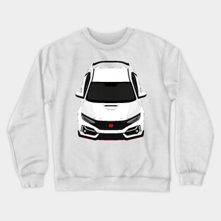 Civic type R White Crewneck Sweatshirt