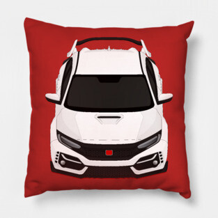 Civic type R White Pillow