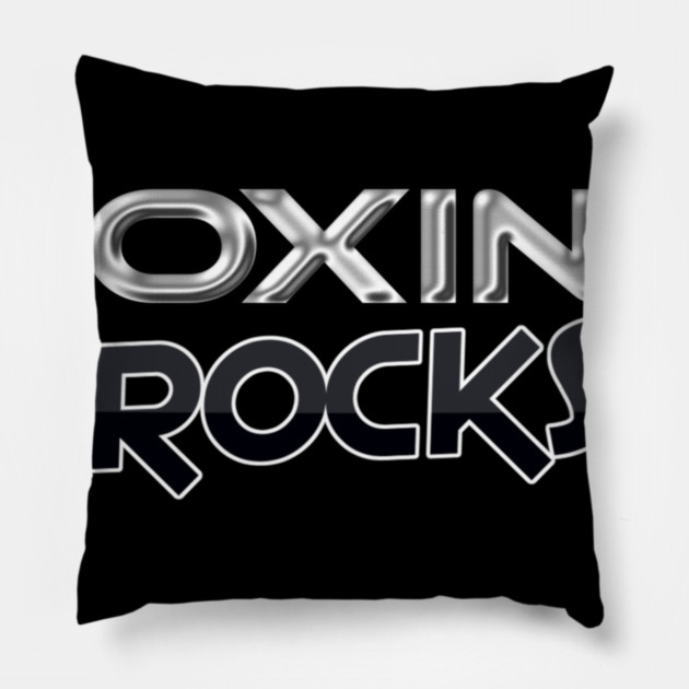 Boxing Rocks Boxing Fans T Shirt Pillow by JumpRopeaDope
