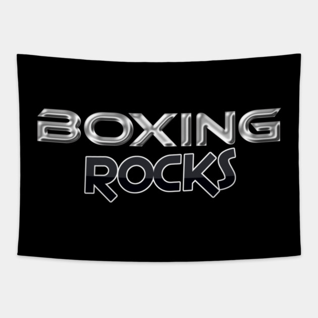 Boxing Rocks Boxing Fans T Shirt Tapestry by JumpRopeaDope