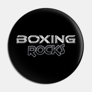 Boxing Rocks Boxing Fans T Shirt Pin