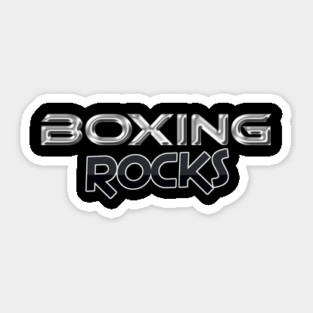 Boxing Rocks Boxing Fans T Shirt Sticker