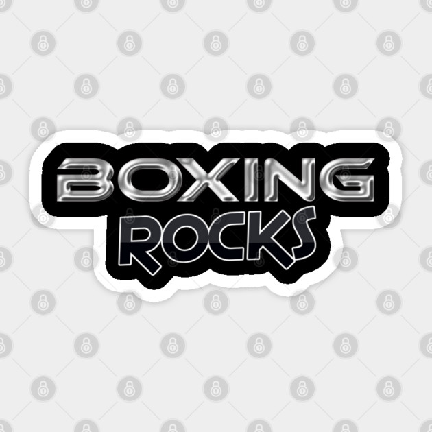 Boxing Rocks Boxing Fans T Shirt Sticker by JumpRopeaDope