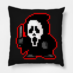 Pixel Ghostface Pillow