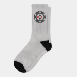 Four Suit Poker Chip Socks