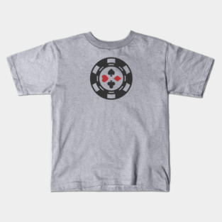 Four Suit Poker Chip Kids T-Shirt