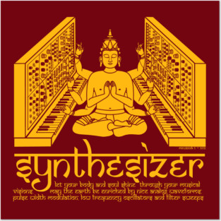 Modular Synthesizer God for Electronic Musician Posters and Art