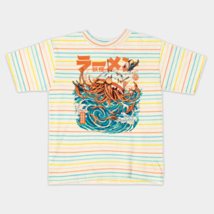 Dark Great Ramen off Kanagawa Kids T-Shirt