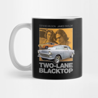 Two Lane Blacktop T-Shirt - Cult Car Movie Fan Art T-Shirt Mug